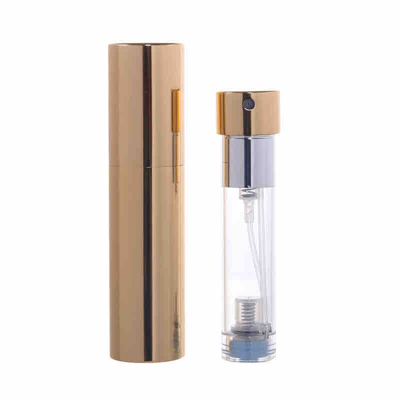 Refillable Travel Perfume Atomizer Gold, Black, Silver & Pink | Portable Mini Spray Bottle 5ml